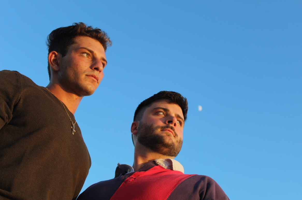 Jack and Tony on the water